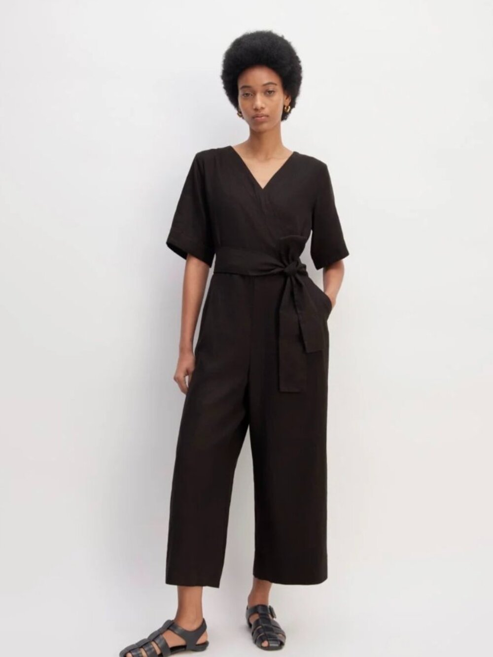 NWOT Everlane The Wrap Linen Jumpsuit